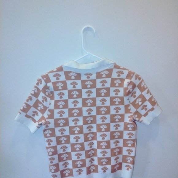 Mushroom checkered Top - Picture 3 of 6